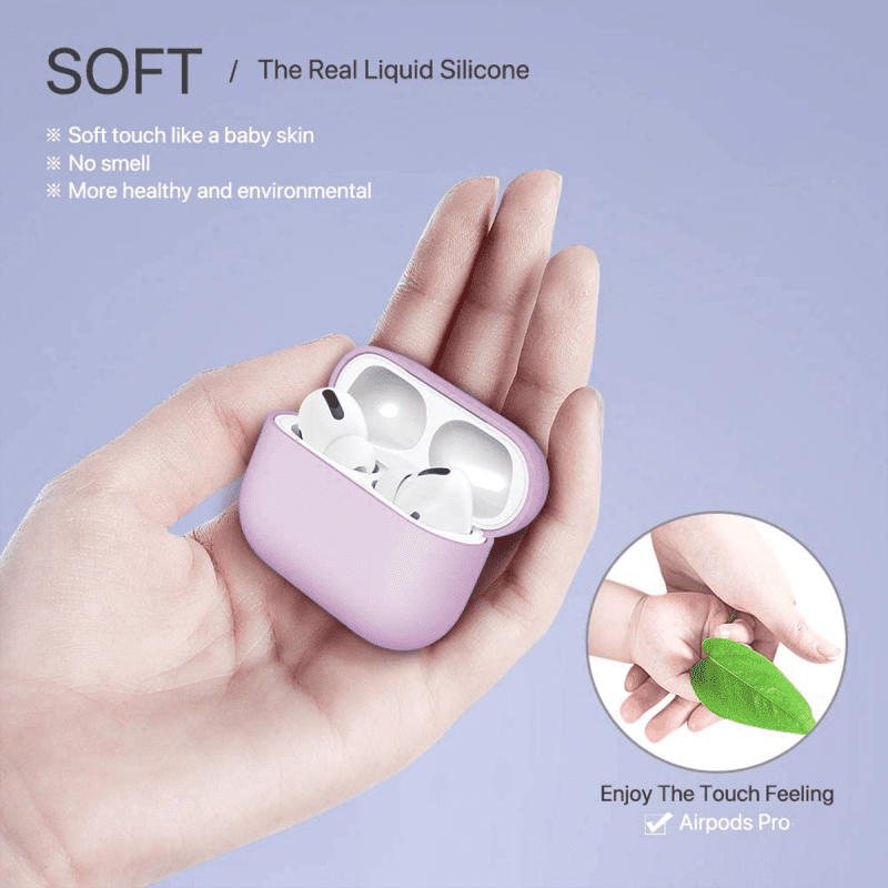 Liquid Silicone Case for Apple AirPods Pro - Violet