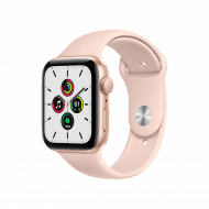 Apple Watch SE (GPS, 40mm) - Gold Aluminium with Sports Band - Pink Sand