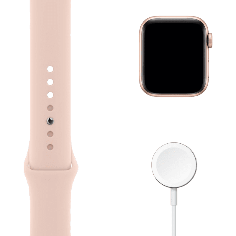 Apple Watch SE (GPS, 40mm) - Gold Aluminium with Sports Band - Pink Sand