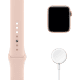 Apple Watch SE (GPS, 40mm) - Gold Aluminium with Sports Band - Pink Sand