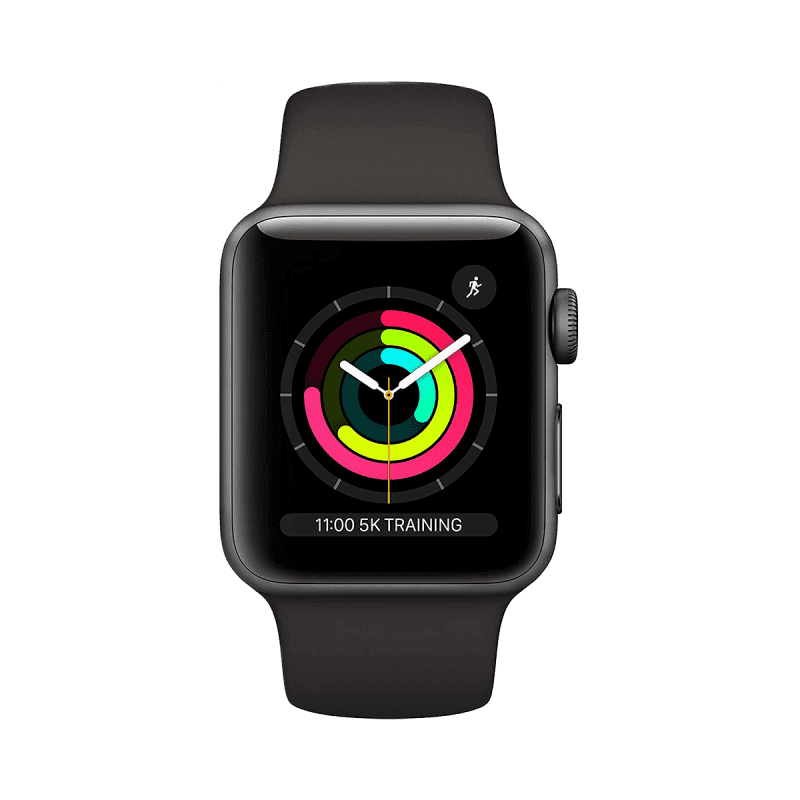Apple Watch Series 3 (GPS, 42mm) - Smart Watch with Heart Rate Monitor - Black/Sport Band
