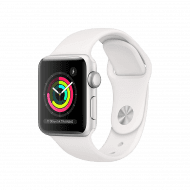 Apple Watch Series 3 (GPS, 42mm) Silver Aluminium Case with Sport Band - White