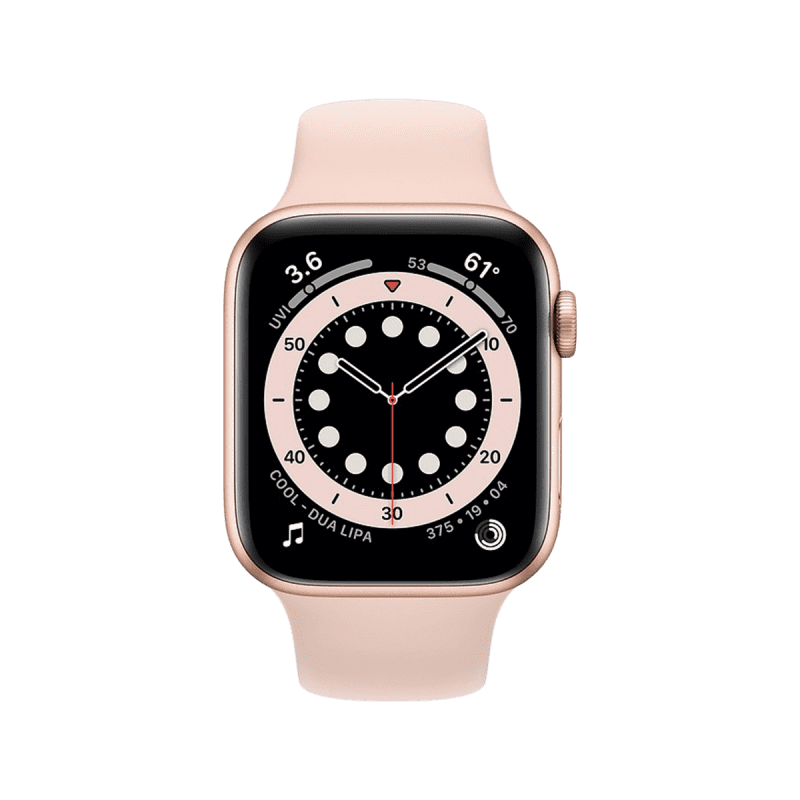 Apple Watch Series 6 (GPS, 40mm) - Gold Aluminium with Sports Band - Pink Sand Apple Watch Series 6 (GPS, 40mm) - Gold Aluminium with Sports Band - Pink Sand