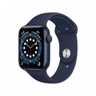 Apple Watch Series 6 (GPS, 40mm) - Blue Aluminium with Sports Band - Deep Navy