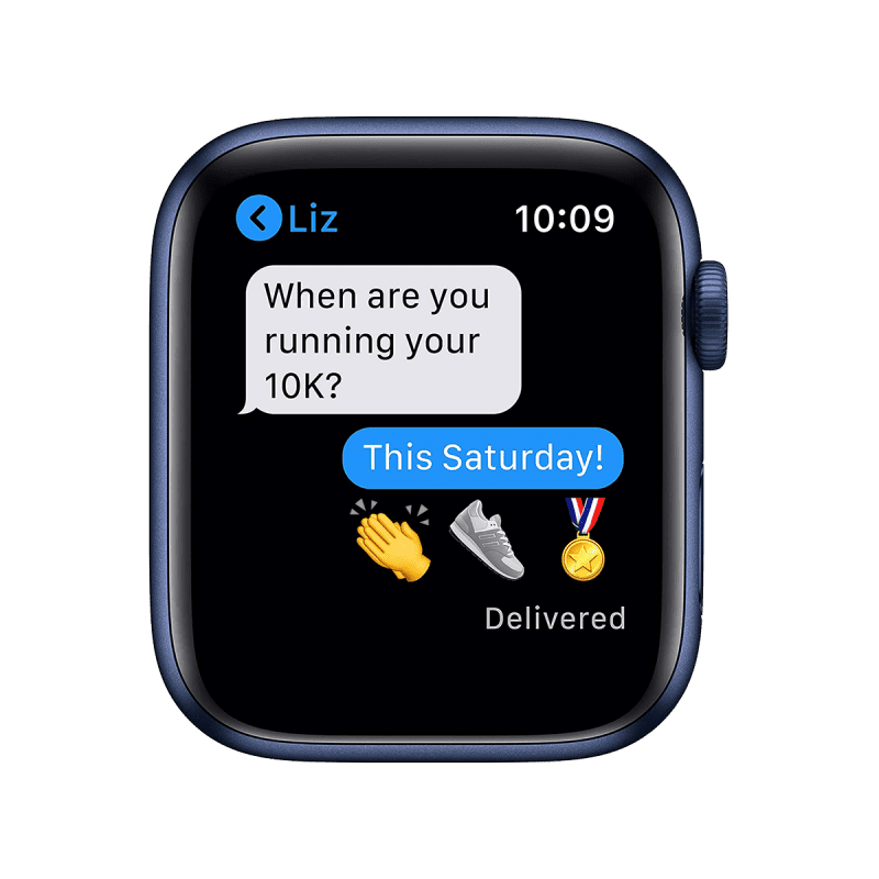 Apple Watch Series 6 (GPS, 40mm) - Blue Aluminium with Sports Band - Deep Navy