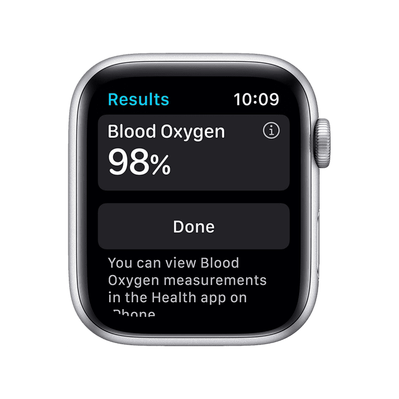 Renewed - Apple Watch Series 6 (GPS, 40mm) Silver Aluminium with Sports Band - White