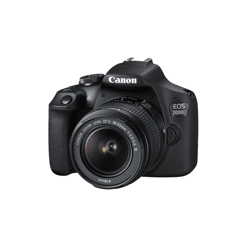 CANON EOS 2000D DSLR Camera with EF-S 18-55 mm f/3.5-5.6 III Lens