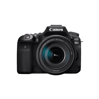 Canon EOS 90D 32.5 MP DSLR Camera - 4K - Black/Black - EF-S 18-135mm IS USM Lens