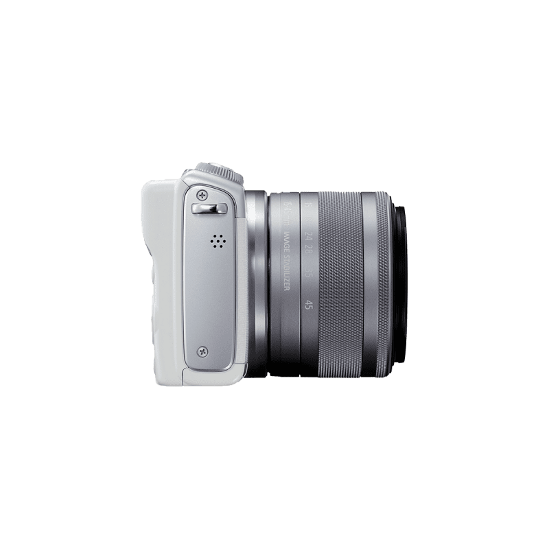 CANON EOS M100 Mirrorless Camera with EF-M 15-45 mm f/3.5-6.3 IS STM Lens - White