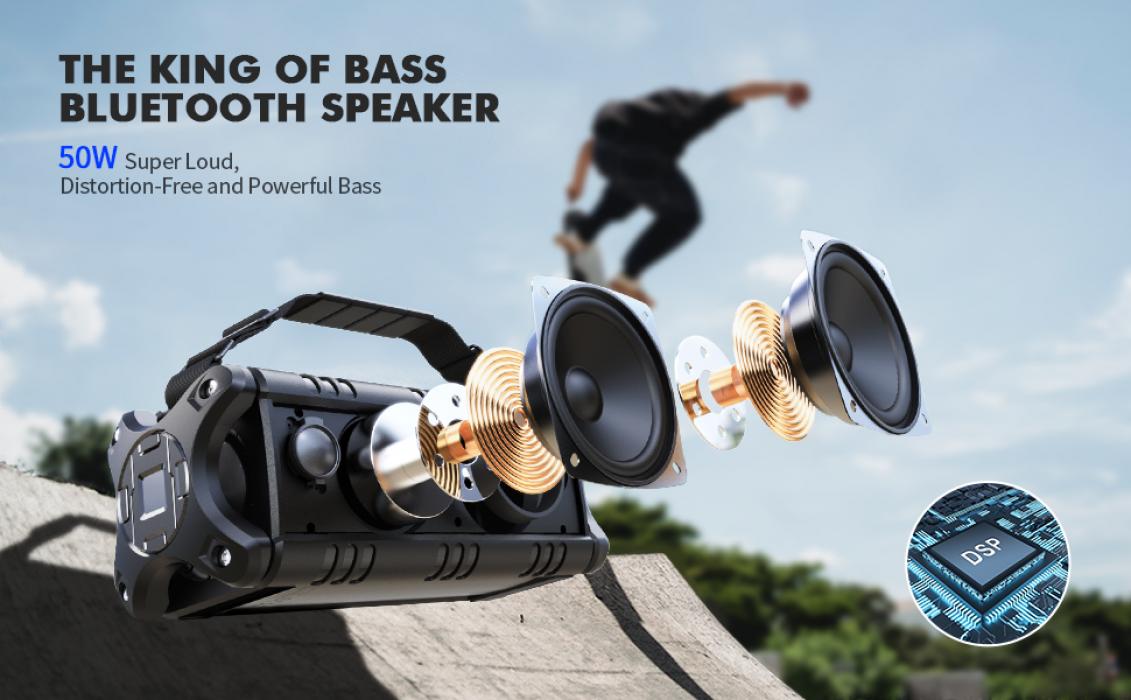 ALL HAIL THE KING OF PORTABLE SPEAKERS: THE W-KING D8 WIRELESS SPEAKER!